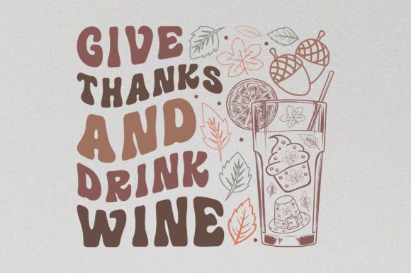 Give Thanks Thanksgiving SVG Graphics for T-Shirt Designs