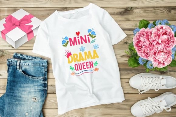 MINI DRAMA QUEEN: Playful Graphics for T-Shirt Designs