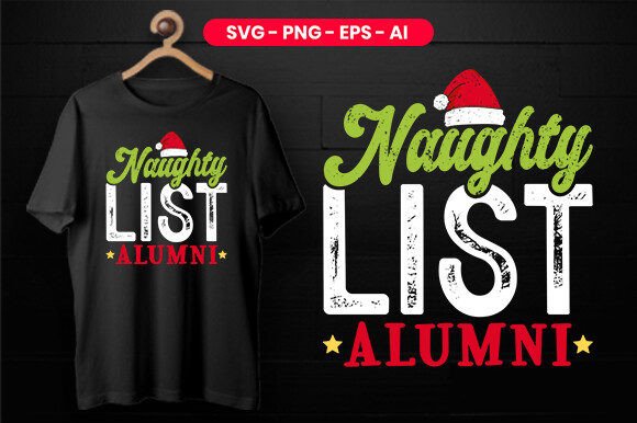 Naughty List Alumni Christmas Graphics & Print Templates Review