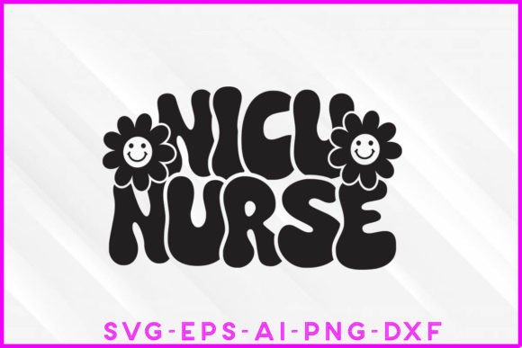 Nicu Nurse Groovy Tee: Graphics & T-Shirt Designs