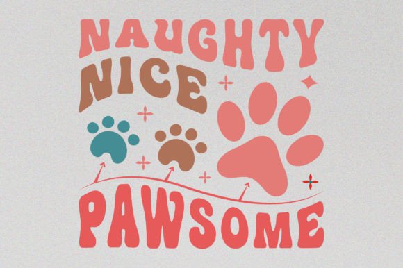 Pawsome Christmas Dog: Graphics for T‑Shirt Designs