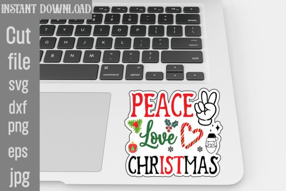 Peace Love Christmas SVG: Graphics & T-Shirt Designs