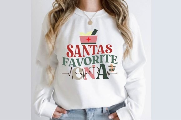 Santa s Favorite CNA Christmas Graphics for T-Shirt Designs