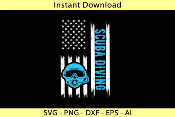 Usa Flag Scuba Diving Put to the Real Embroidery Test